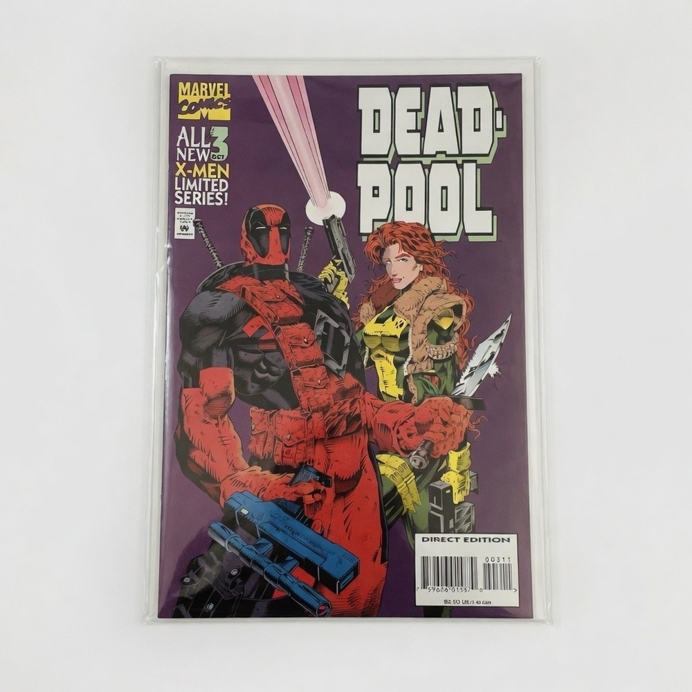 Deadpool #3 1994 Marvel Comic Book X-Men Limited Mini Series Direct Edition